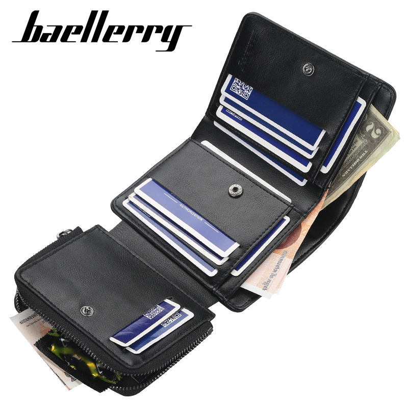 Vintage Fashion Postcards - New PU Leather Men Wallets High