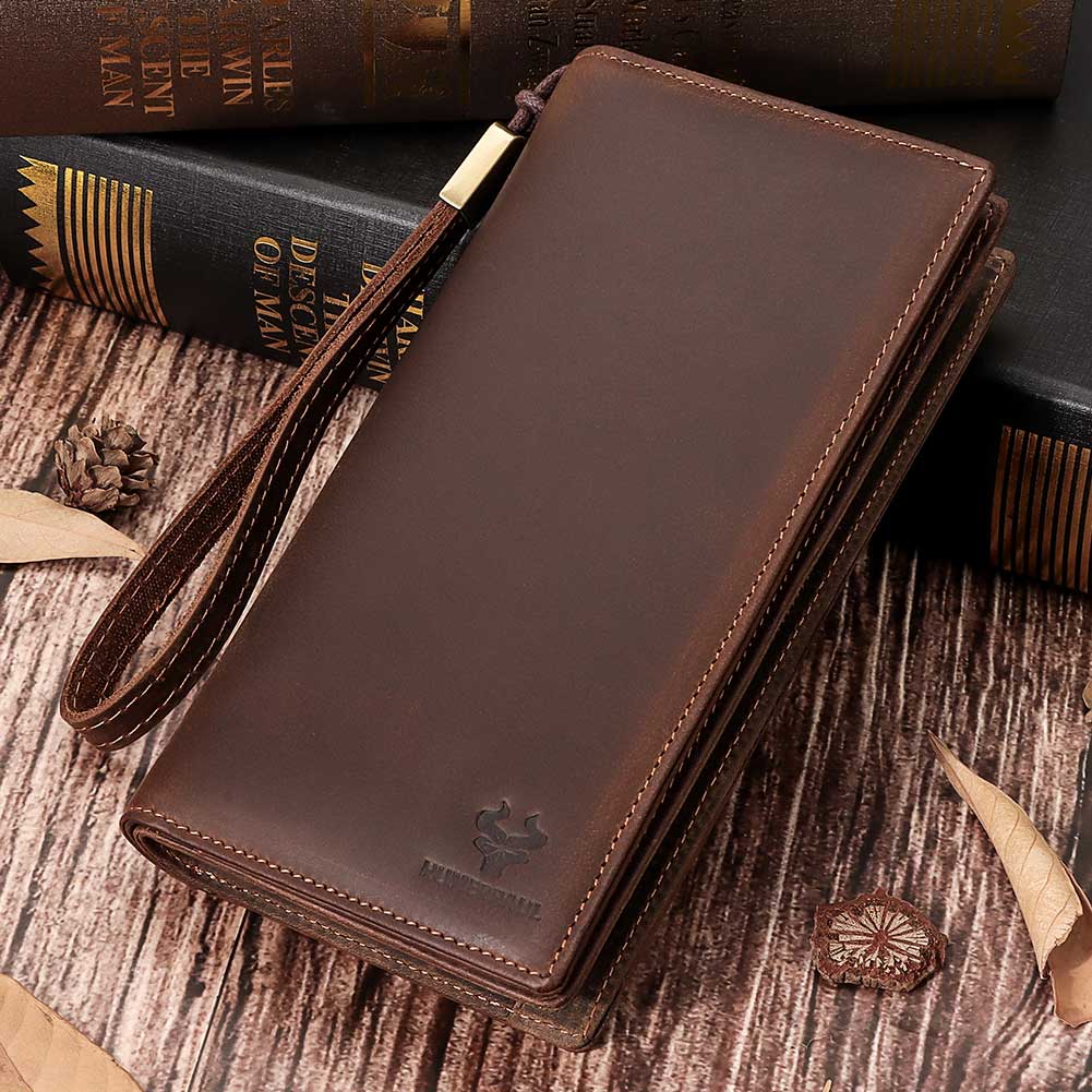 Vintage Fashion Postcards - HUMERPAUL Full Grain Leather Wallet for