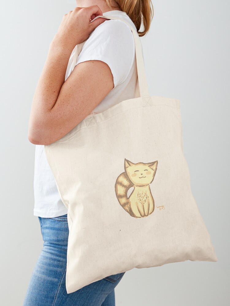 Vintage Fashion Drawings - Cute brown kitten drawing aesthetic vintage