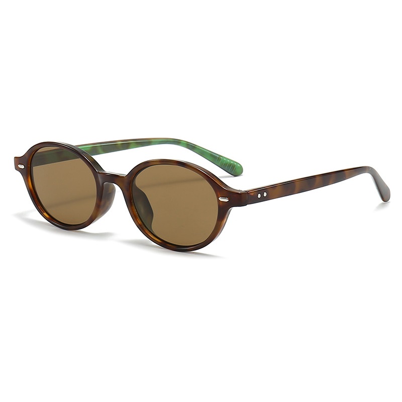 Vintage Fashion Design - Retro Small Oval Sunglasses Women Men