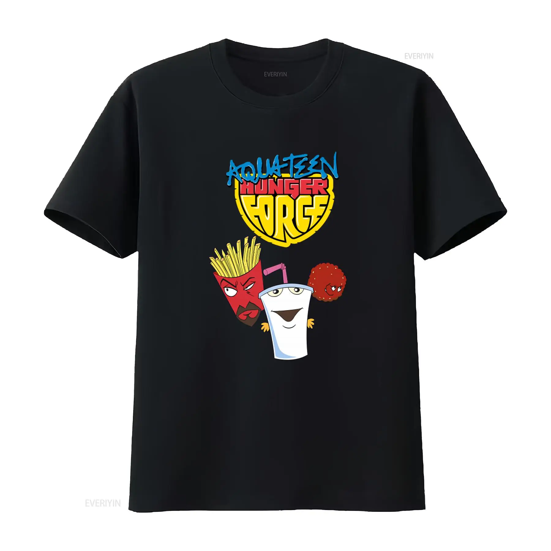 Vintage Fashion Knitwear - Aqua T Shirtn Hunger Force Cartoon