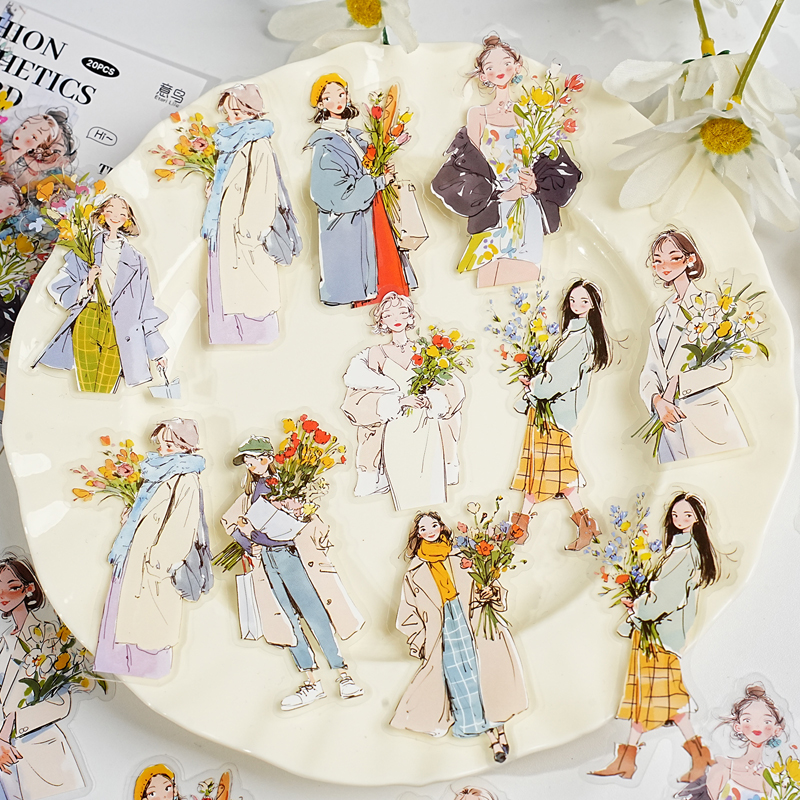 JIAMEI 20pcs Dressing Aestheti - Vintage Fashion Magazine のレビューと価格