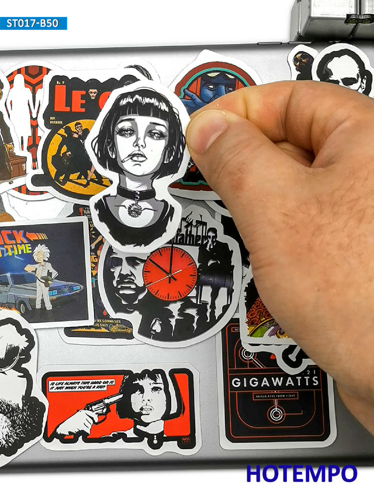 50PCS Classic Movie Stickers R - Vintage Fashion Magazine のレビューと価格