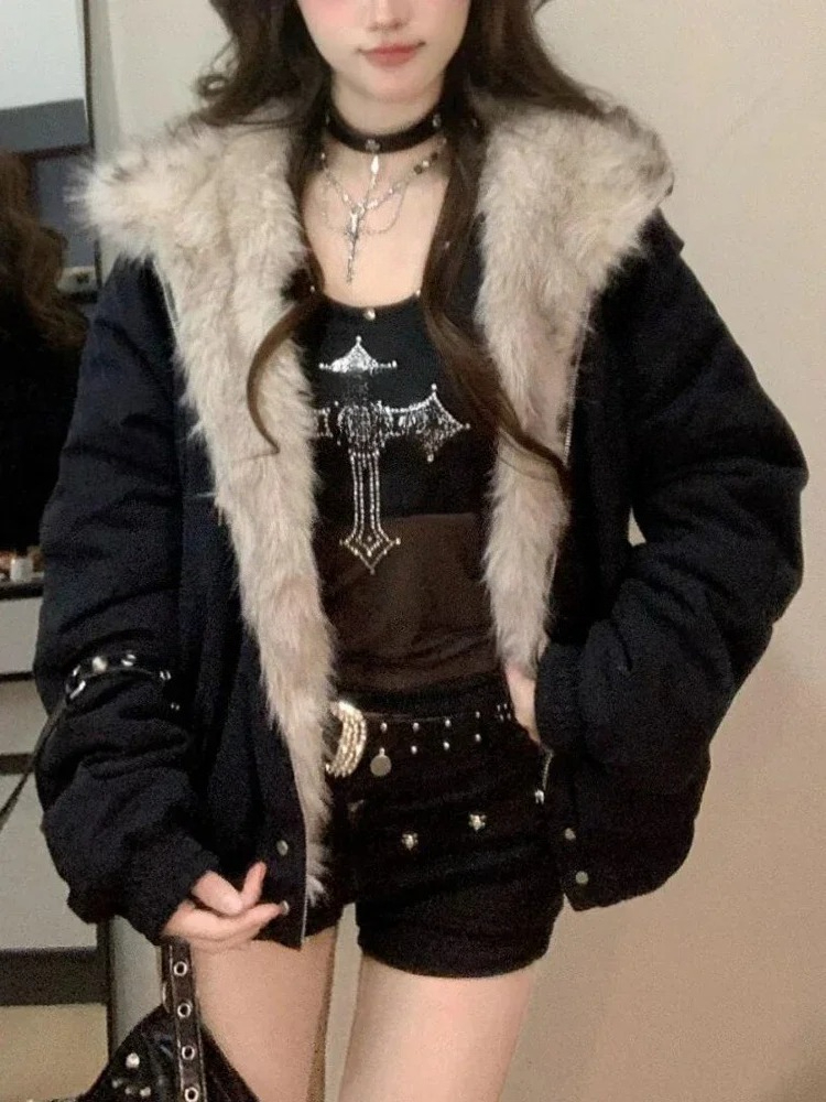 Y2k Gothic Vintage Black Zip U - Vintage Fashion Subculture のレビューと価格