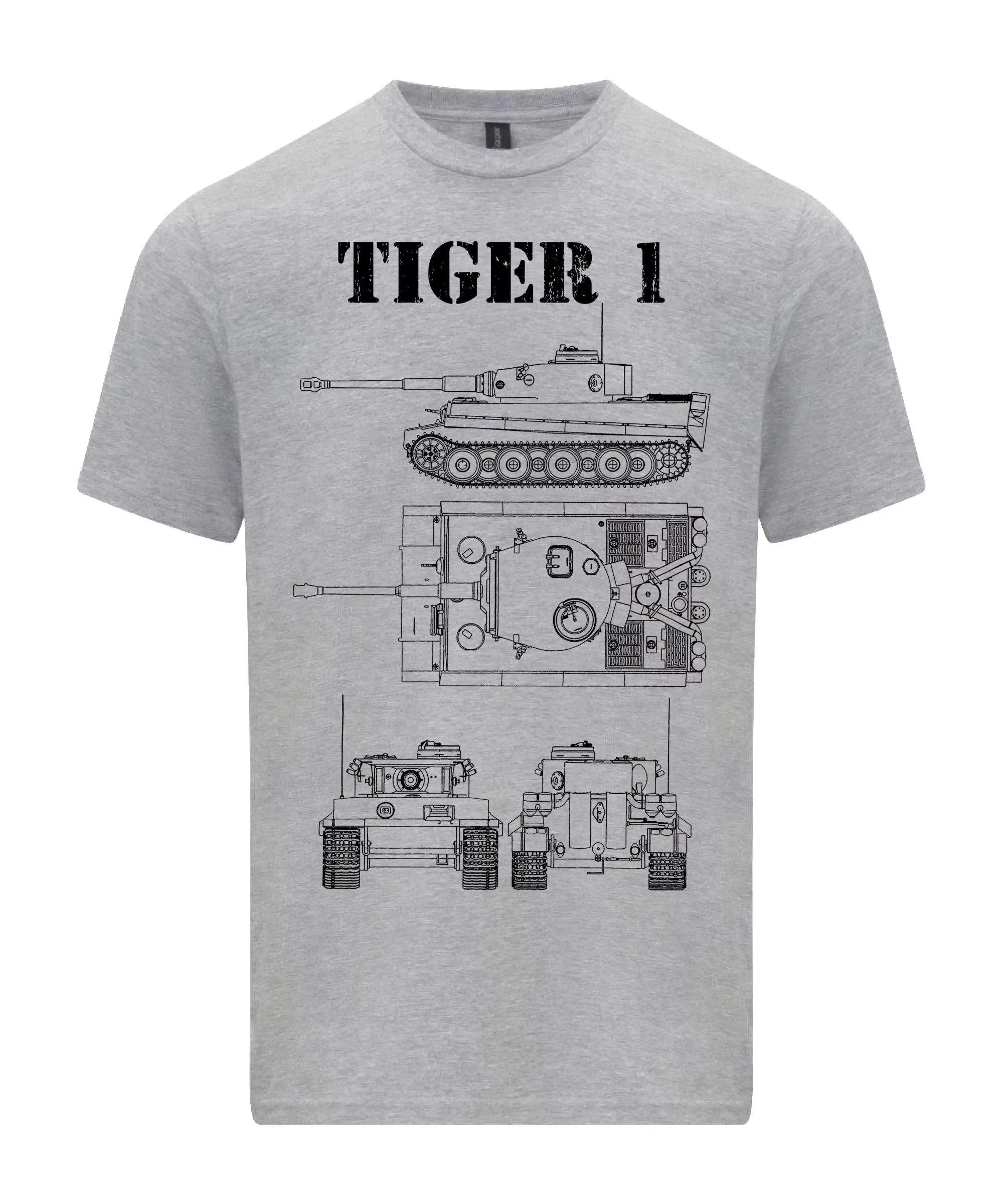 Tiger 1 Tank T-Shirt Technical - Vintage Fashion Drawings のレビューと価格