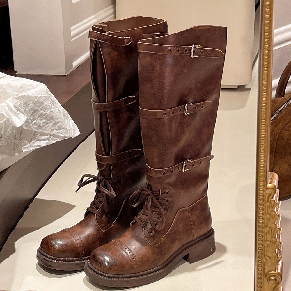 Women's Knee High Boots Vintag - Vintage Fashion Design のレビューと価格