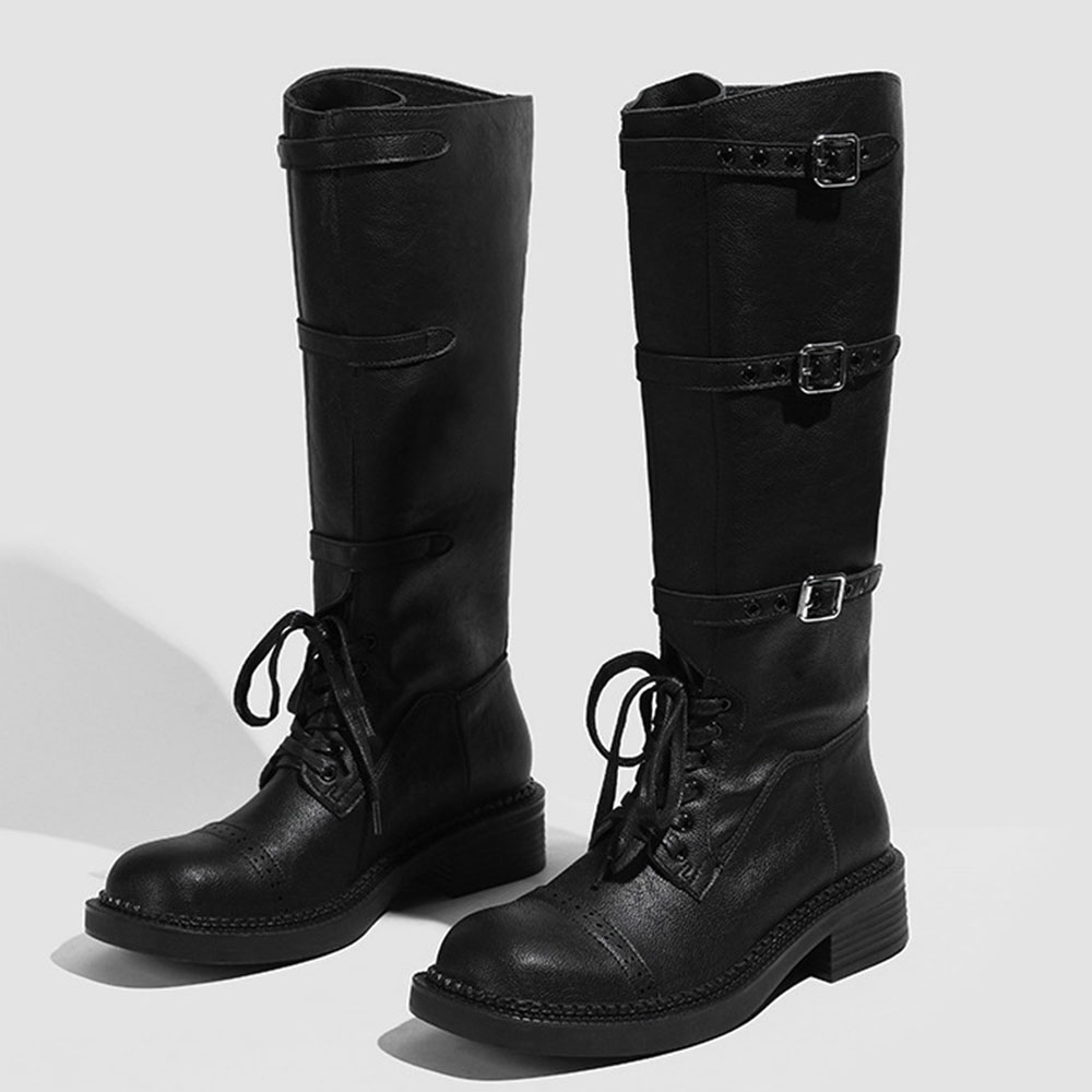Women's Knee High Boots Vintag - Vintage Fashion Design のレビューと価格