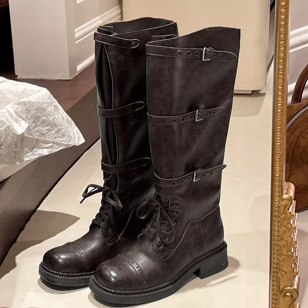 Women's Knee High Boots Vintag - Vintage Fashion Design のレビューと価格