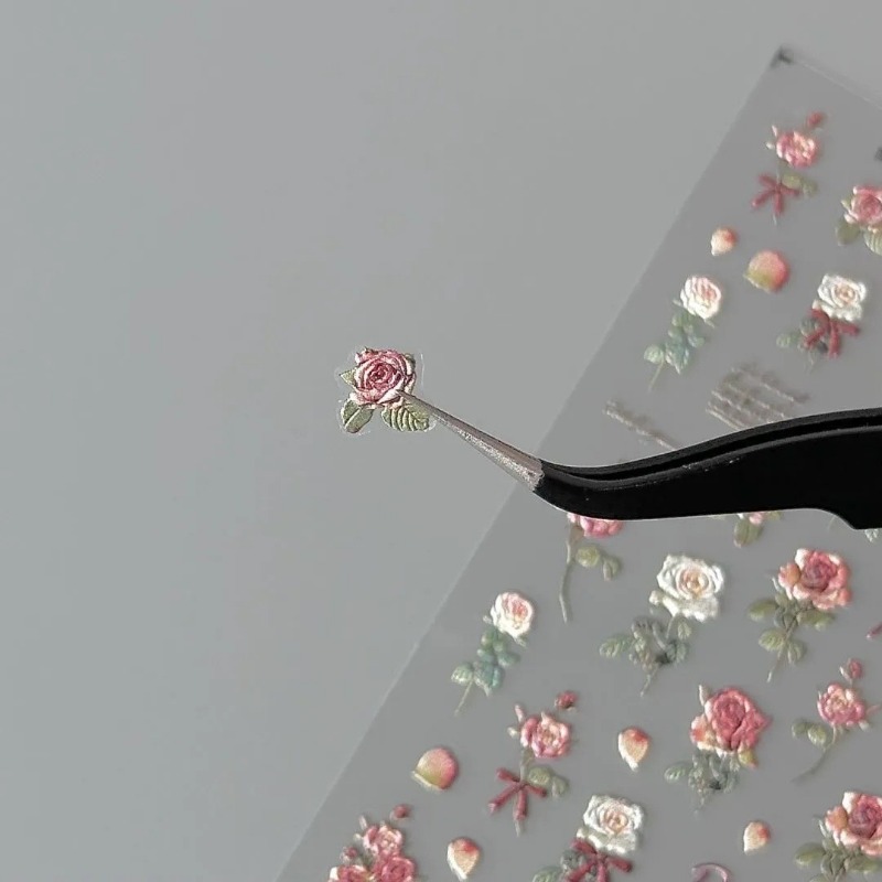 5Pcs Ins Retro Rose Sticker Hi - Vintage Fashion Magazine のレビューと価格