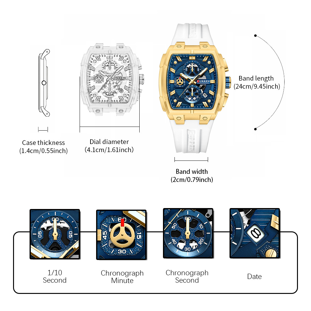 CURREN Luxury Vintage Watch fo - Vintage Fashion Aesthetic のレビューと価格
