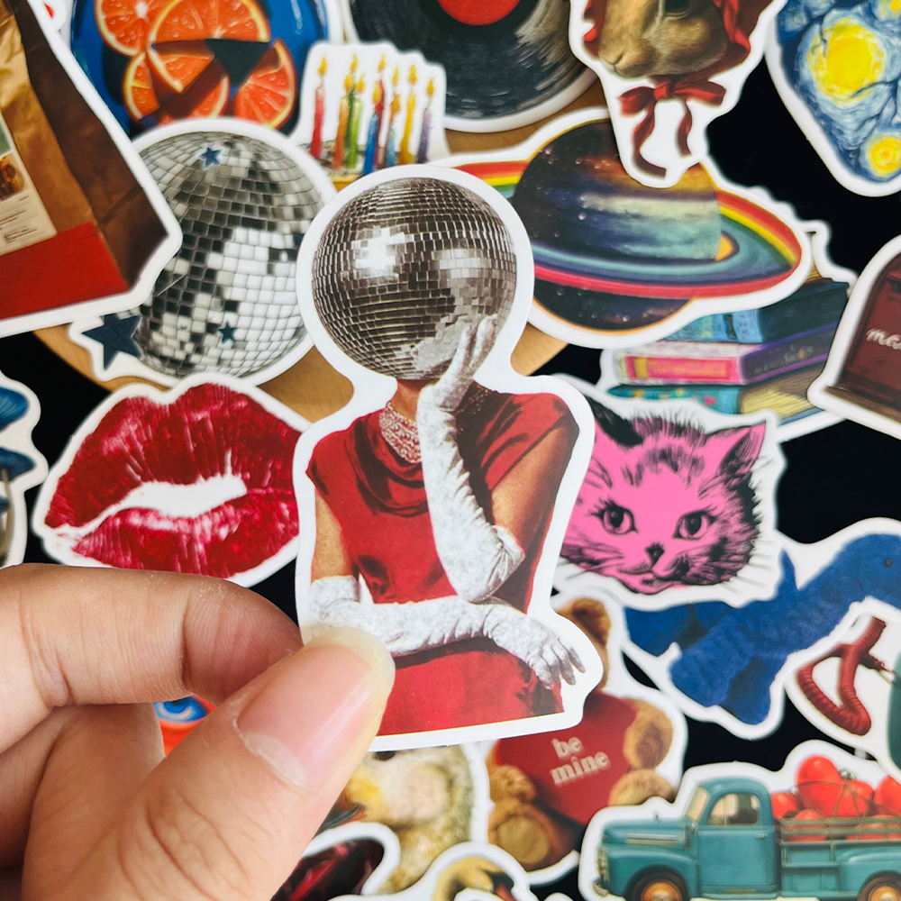 50PCS Vintage Y2K Stickers Fas - Vintage Fashion Magazine のレビューと価格