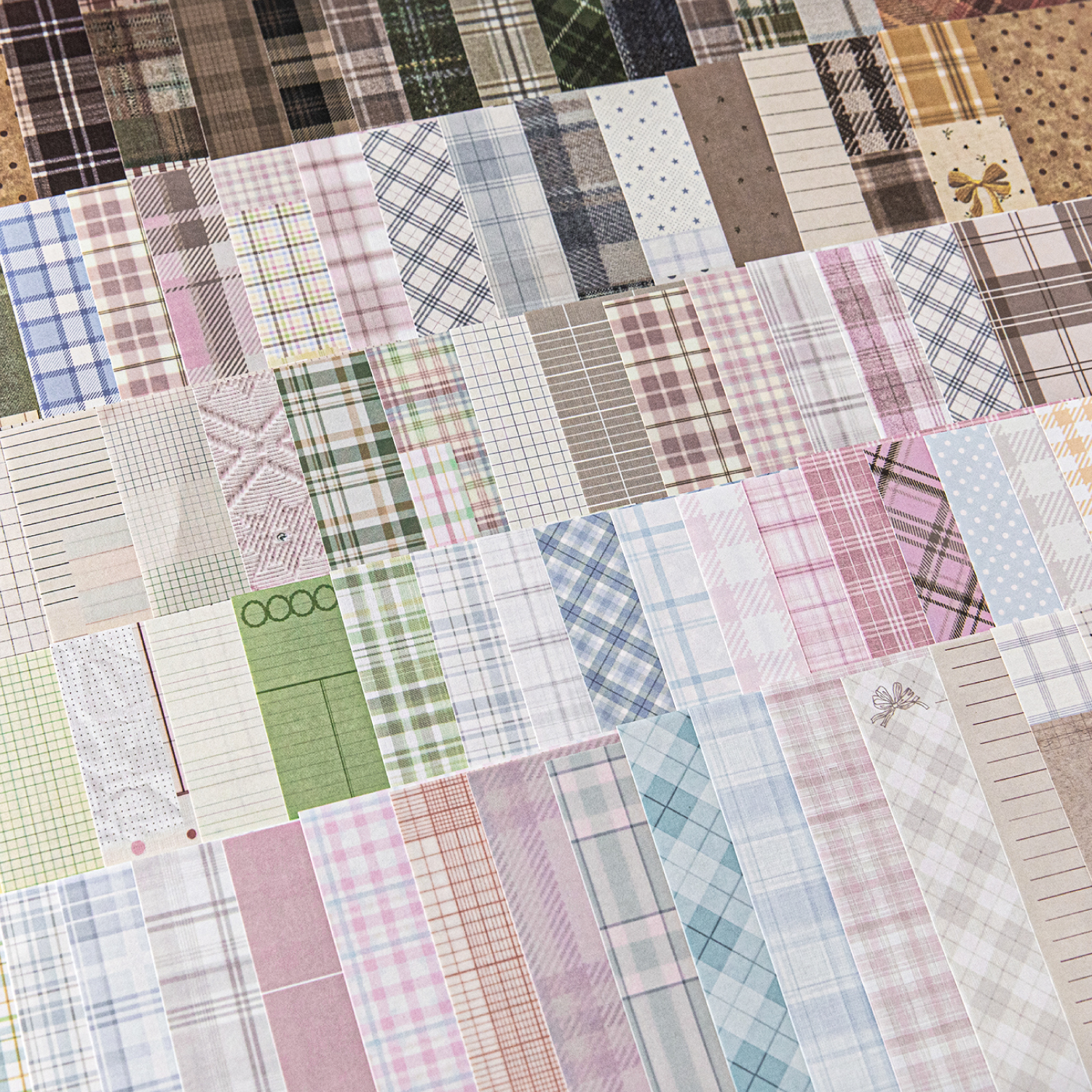 50pcs creative plaid Decor Scr - Vintage Fashion Magazine のレビューと価格