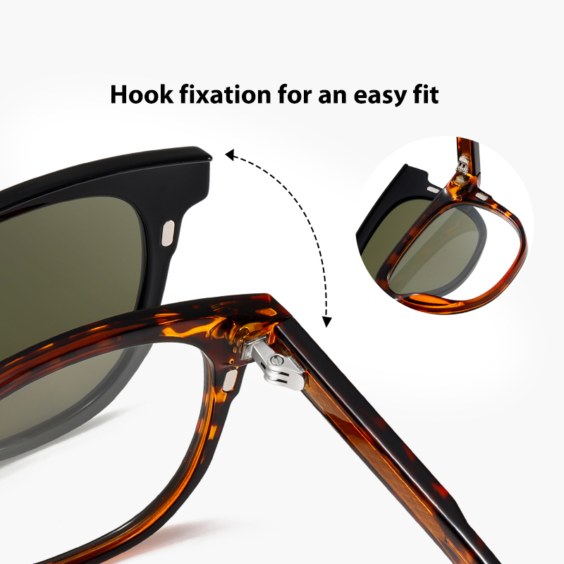Fashion Sunglasses Man Clip On - Vintage Fashion Brands のレビューと価格