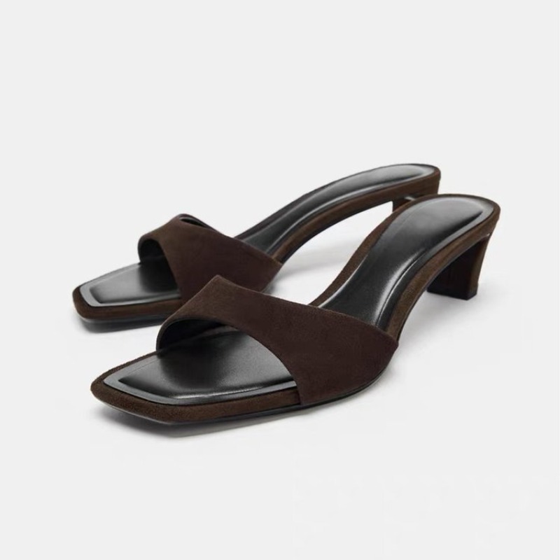 Vintage Brown Faux Suede Slipp - Vintage Fashion Design のレビューと価格