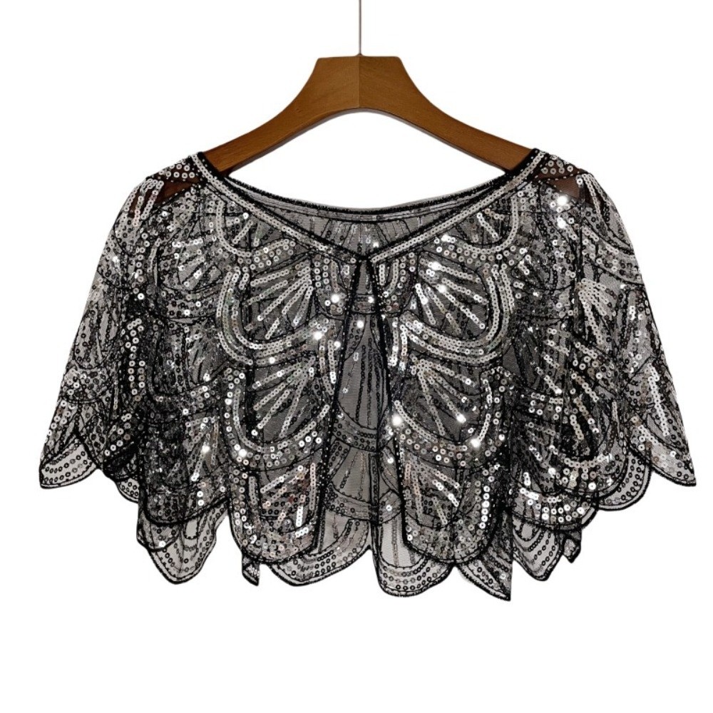 Art Deco Hollowed-out Shawl Be - Vintage Fashion Knitwear のレビューと価格