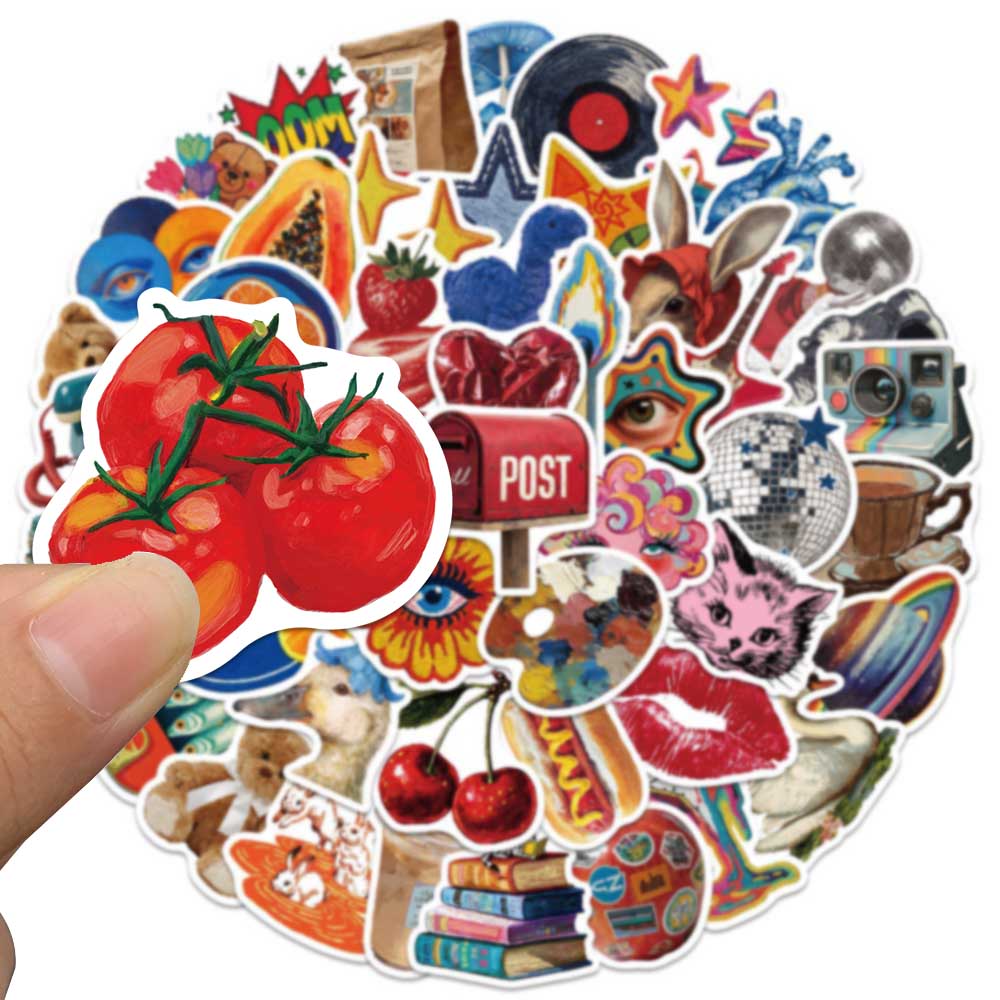 50pcs Vintage Y2K Sticker Fash - Vintage Fashion Magazine のレビューと価格