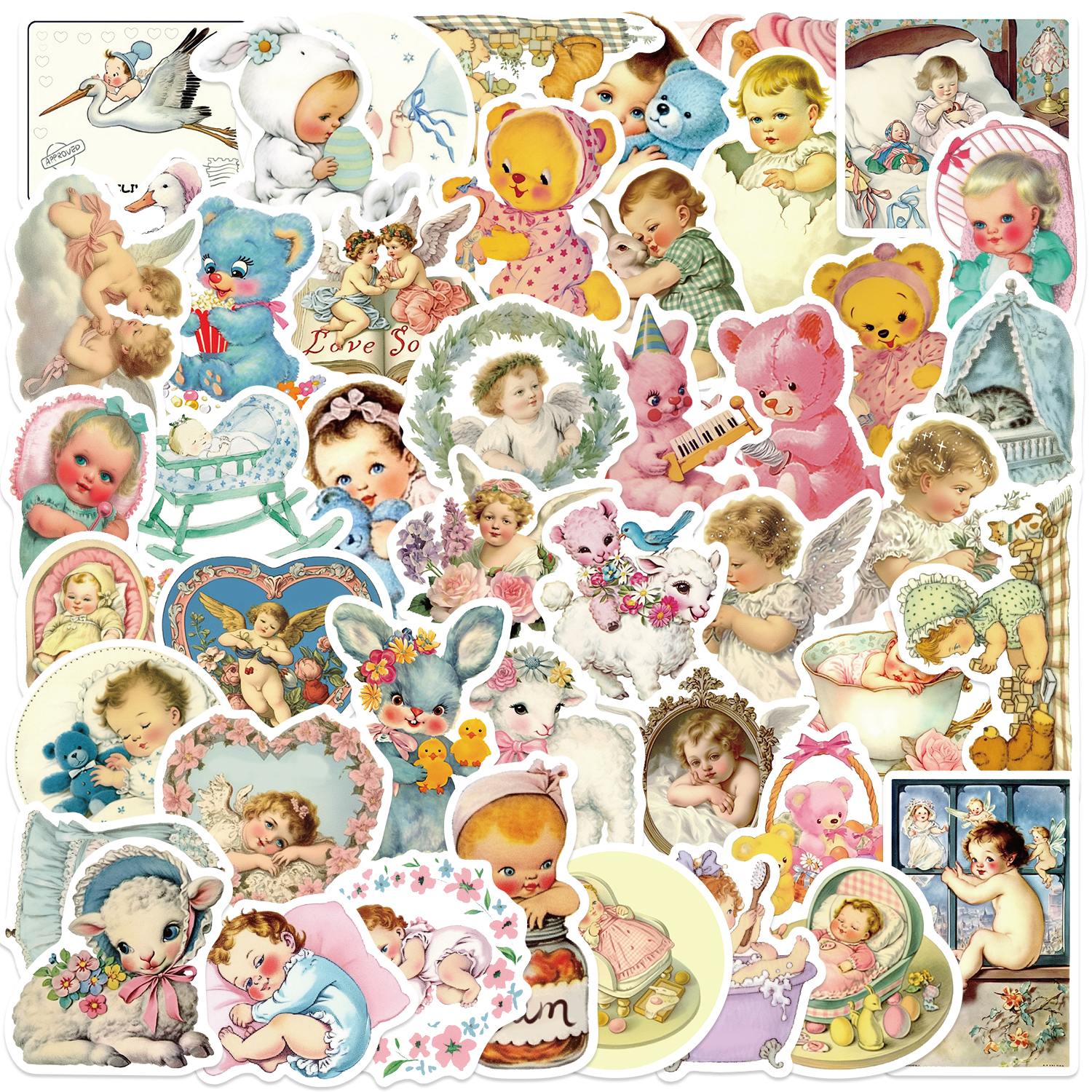 50PCS Vintage Baby Aesthetic S - Vintage Fashion Magazine のレビューと価格