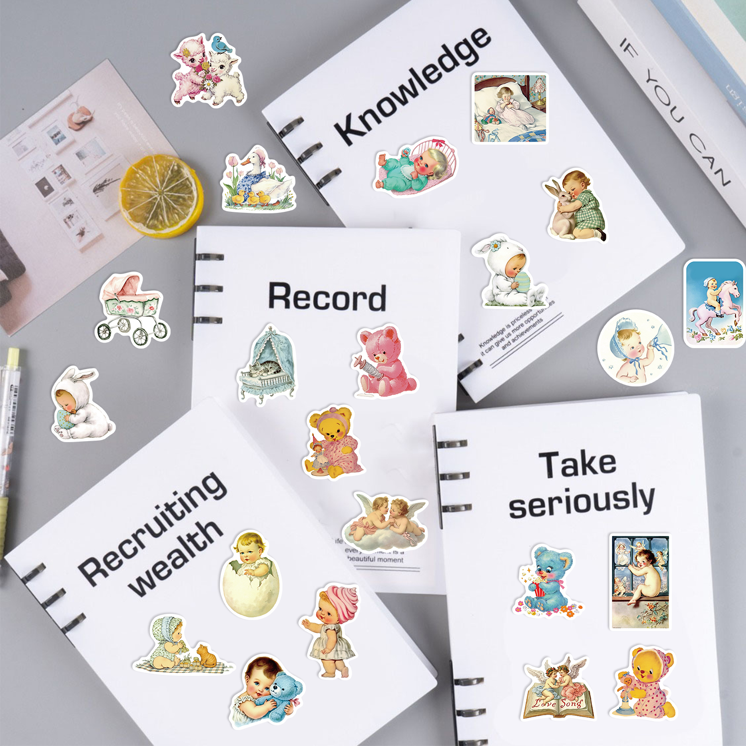 50PCS Vintage Baby Aesthetic S - Vintage Fashion Magazine のレビューと価格
