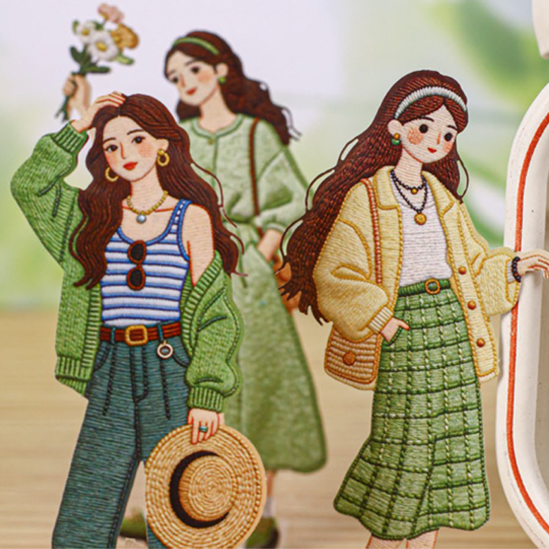 Vintage Fashion Girl Sticker P - Vintage Fashion Journal のレビューと価格