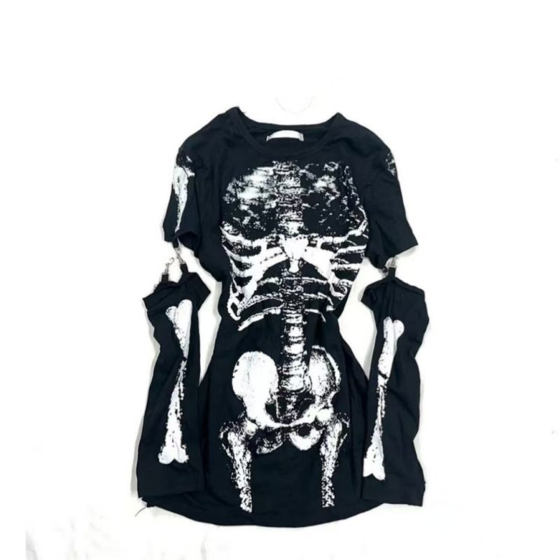 Japanese Gothic Skeleton Graph - Vintage Fashion Subculture のレビューと価格