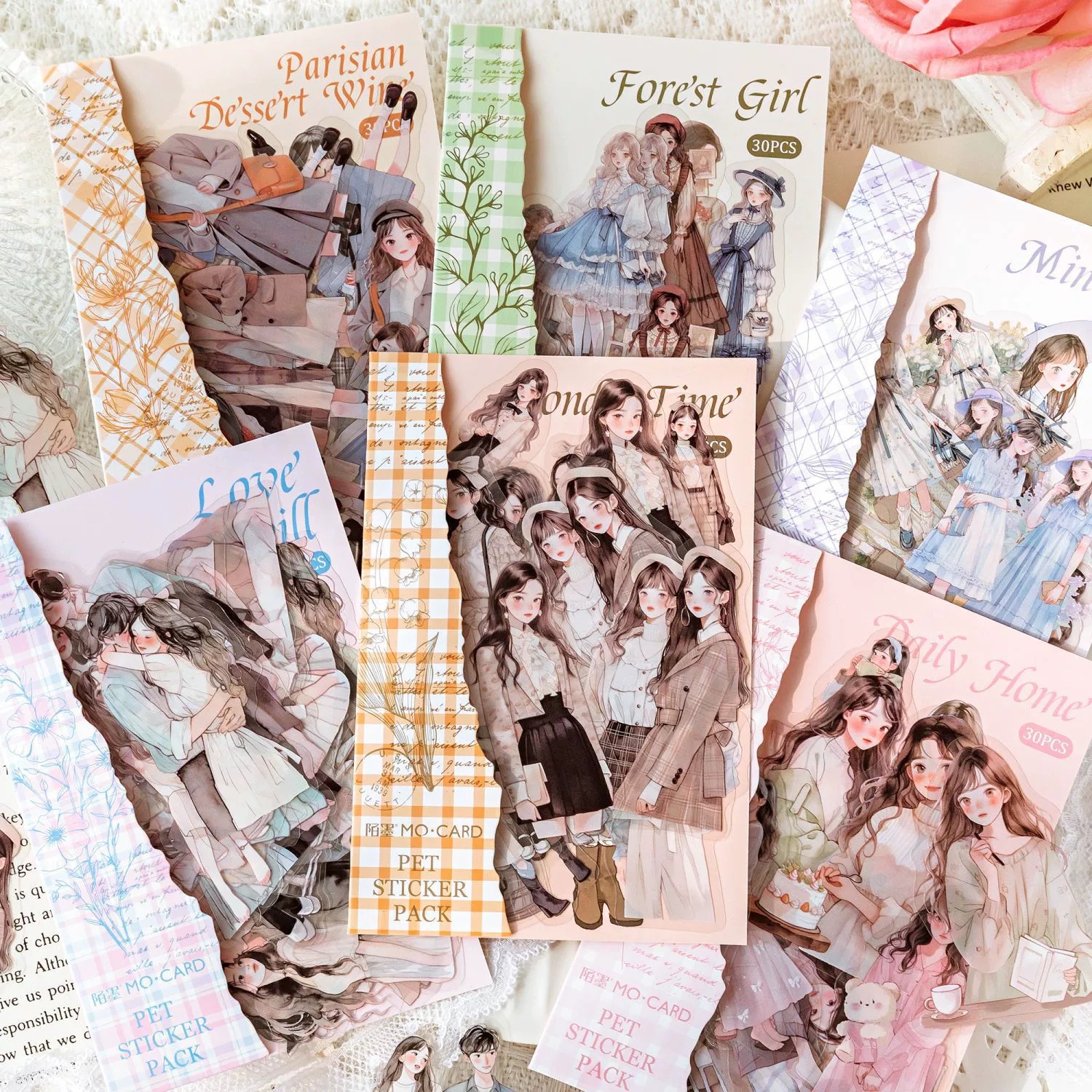 30Pcs Life Tidbits Series PET  - Vintage Fashion Journal のレビューと価格