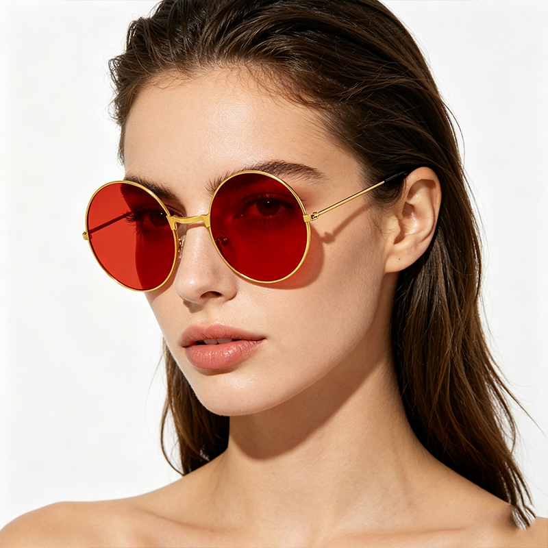 Classic Vintage Round Frame Su - Vintage Fashion Brands のレビューと価格