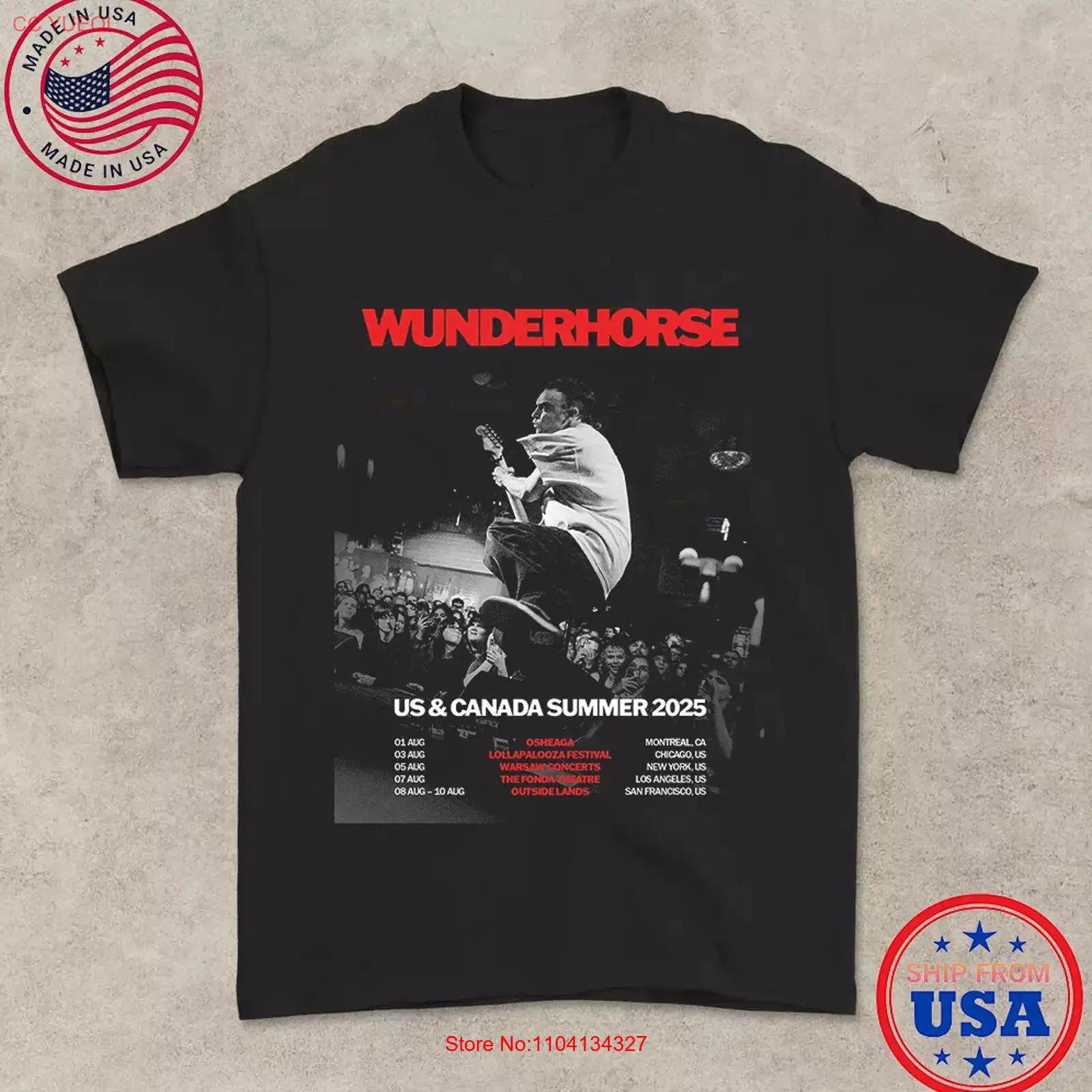 Wunderhorse 2025 Tour SUMMER U - Vintage Fashion Canada のレビューと価格