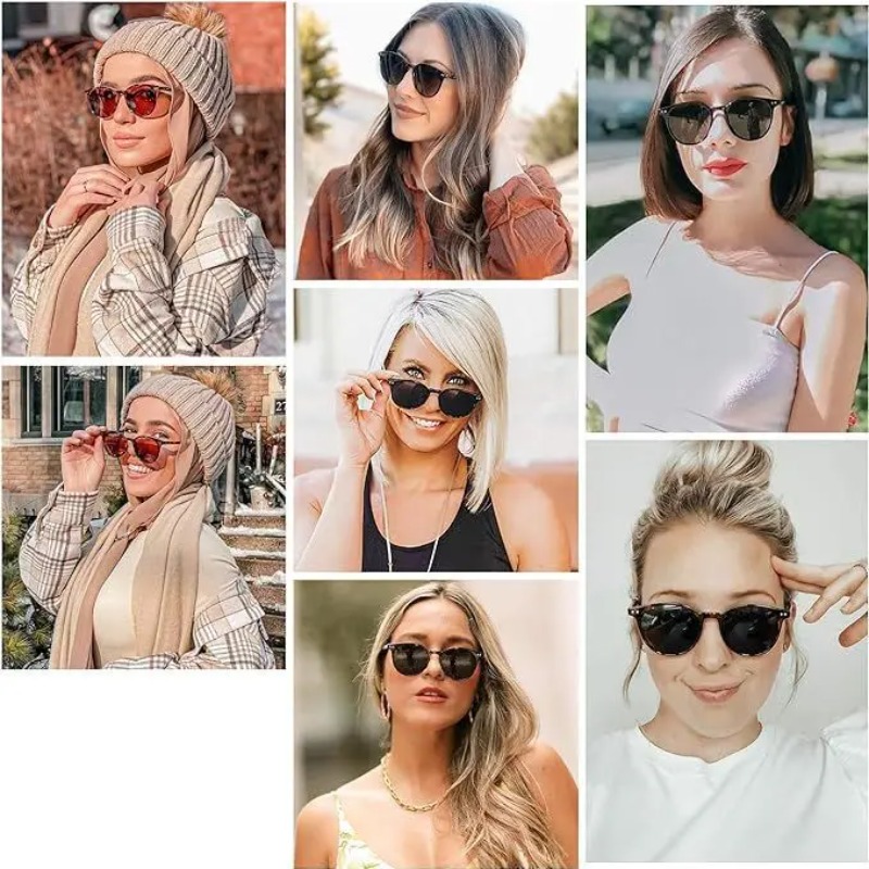 Vintage Fashion Round Sunglass - Vintage Fashion Aesthetic のレビューと価格