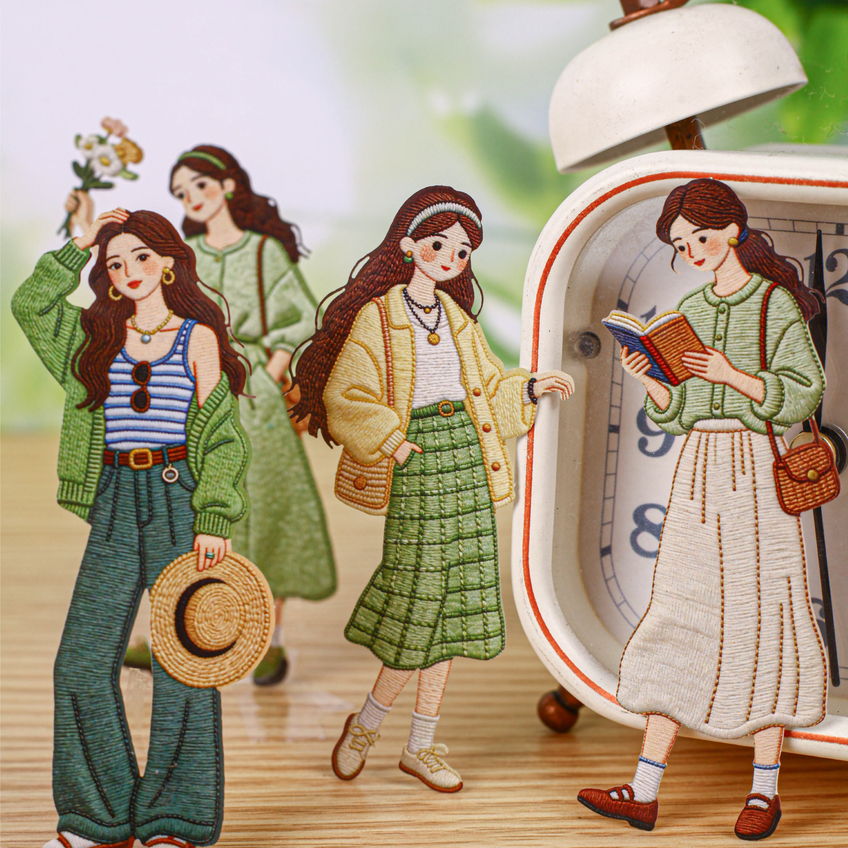 16pcs  Retro Fashion Character - Vintage Fashion Journal のレビューと価格