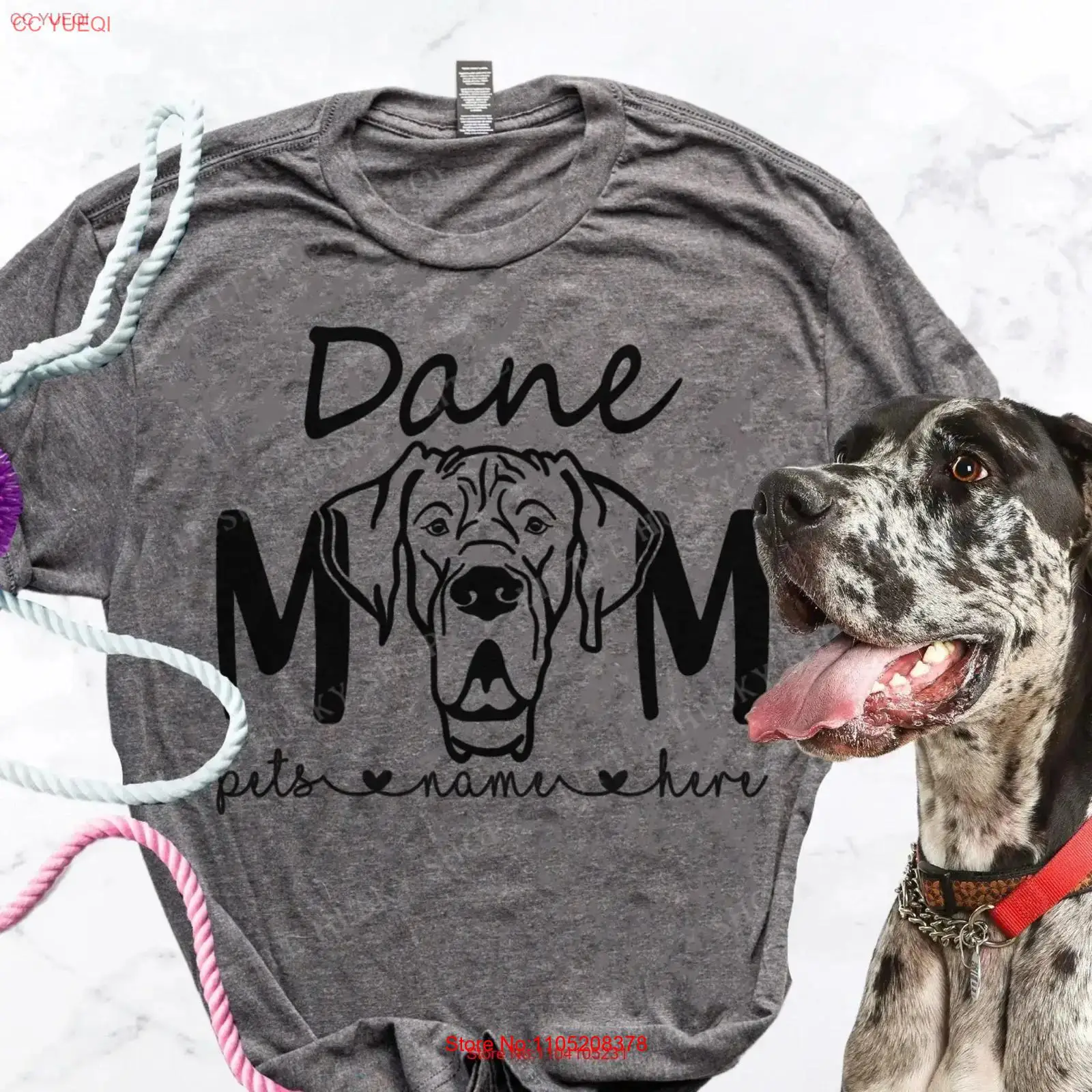 Dane Mom T Shirt with Great He - Vintage Fashion Drawings のレビューと価格