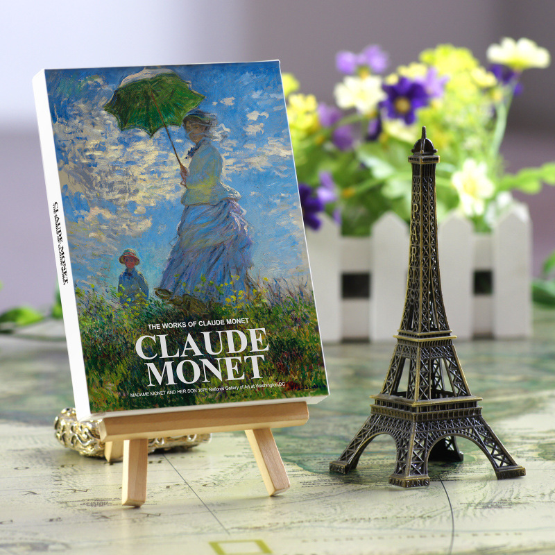 30 Sheets Claude Monet Oil Pai - Vintage Fashion Postcards のレビューと価格
