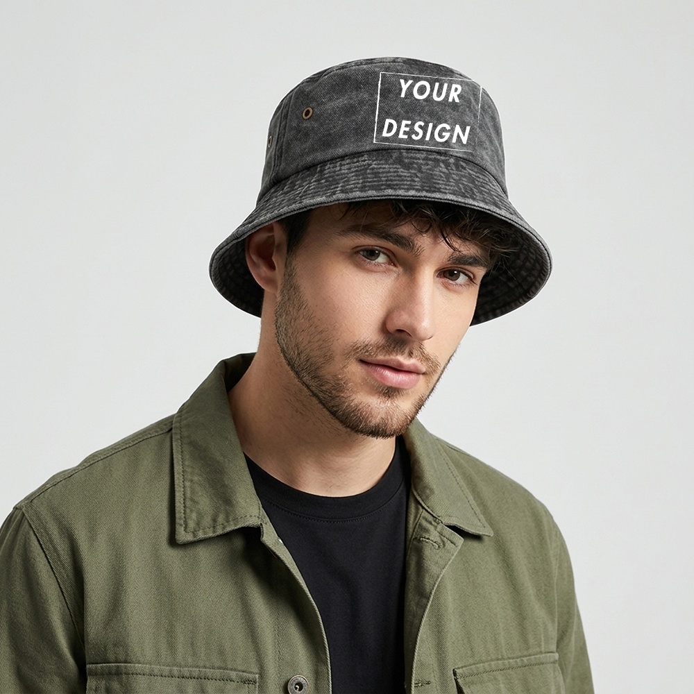 Custom Washed Vintage Bucket H - Vintage Fashion Design のレビューと価格