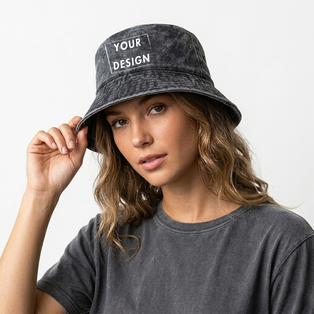 Custom Washed Vintage Bucket H - Vintage Fashion Design のレビューと価格