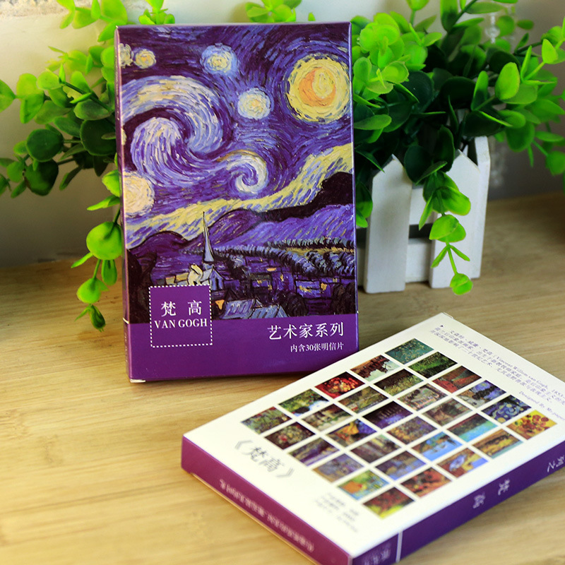 30 Sheets/Lot Van Gogh Oil Pai - Vintage Fashion Postcards のレビューと価格