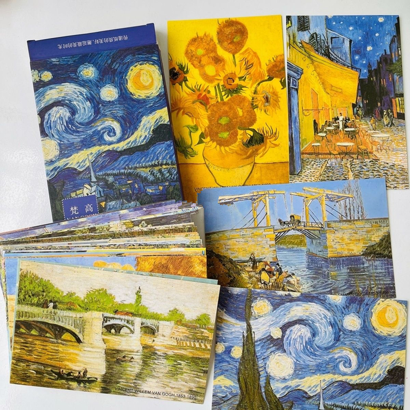 30 Sheets/Lot Van Gogh Oil Pai - Vintage Fashion Postcards のレビューと価格