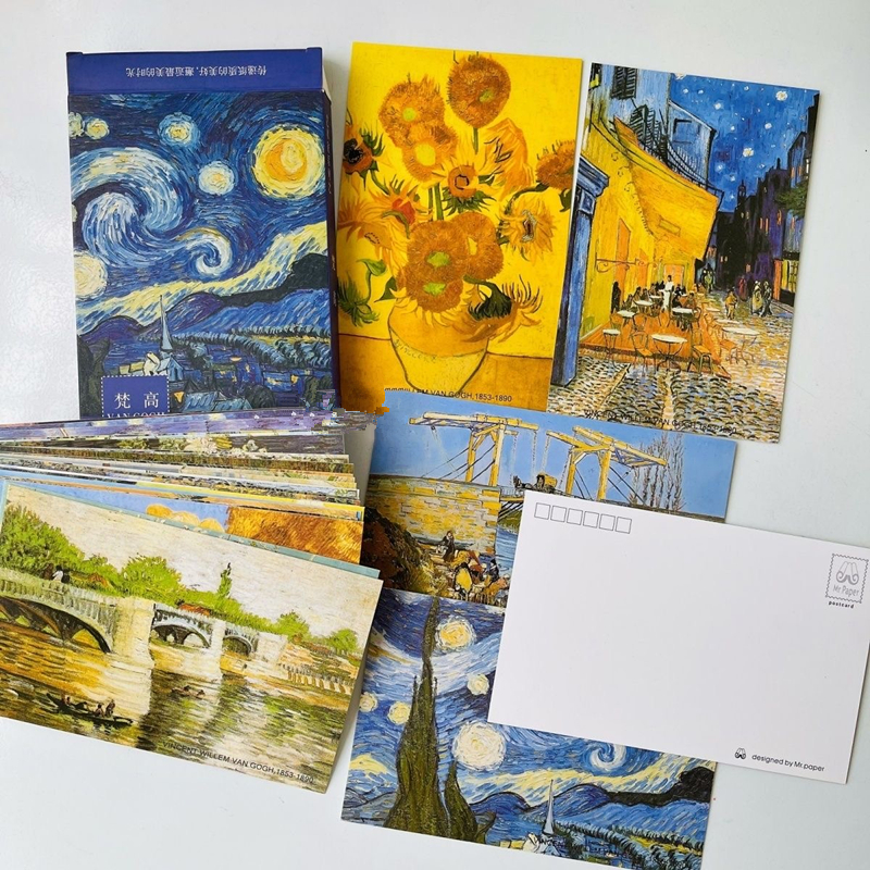 30 Sheets/Lot Van Gogh Oil Pai - Vintage Fashion Postcards のレビューと価格